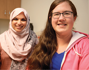 NorthBay Healthcare Neurologist Rubi Ali, M.D. (left) helps Katherine Bergey of Fairfield gain some control over her epilepsy through vagus nerve stimulation (VNS), an implanted device that controls seizures through small, controlled electronic pulses.