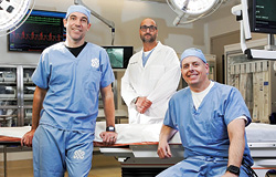 (left to right) Adam Tibble, M.D., Jay Nasir, M.D., Cameron Swift, M.D. 